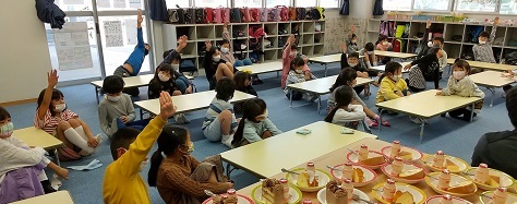 大野小学校児童クラブ室内の写真です