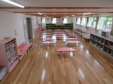 甲浦小学校児童クラブのクラブ室内の写真です