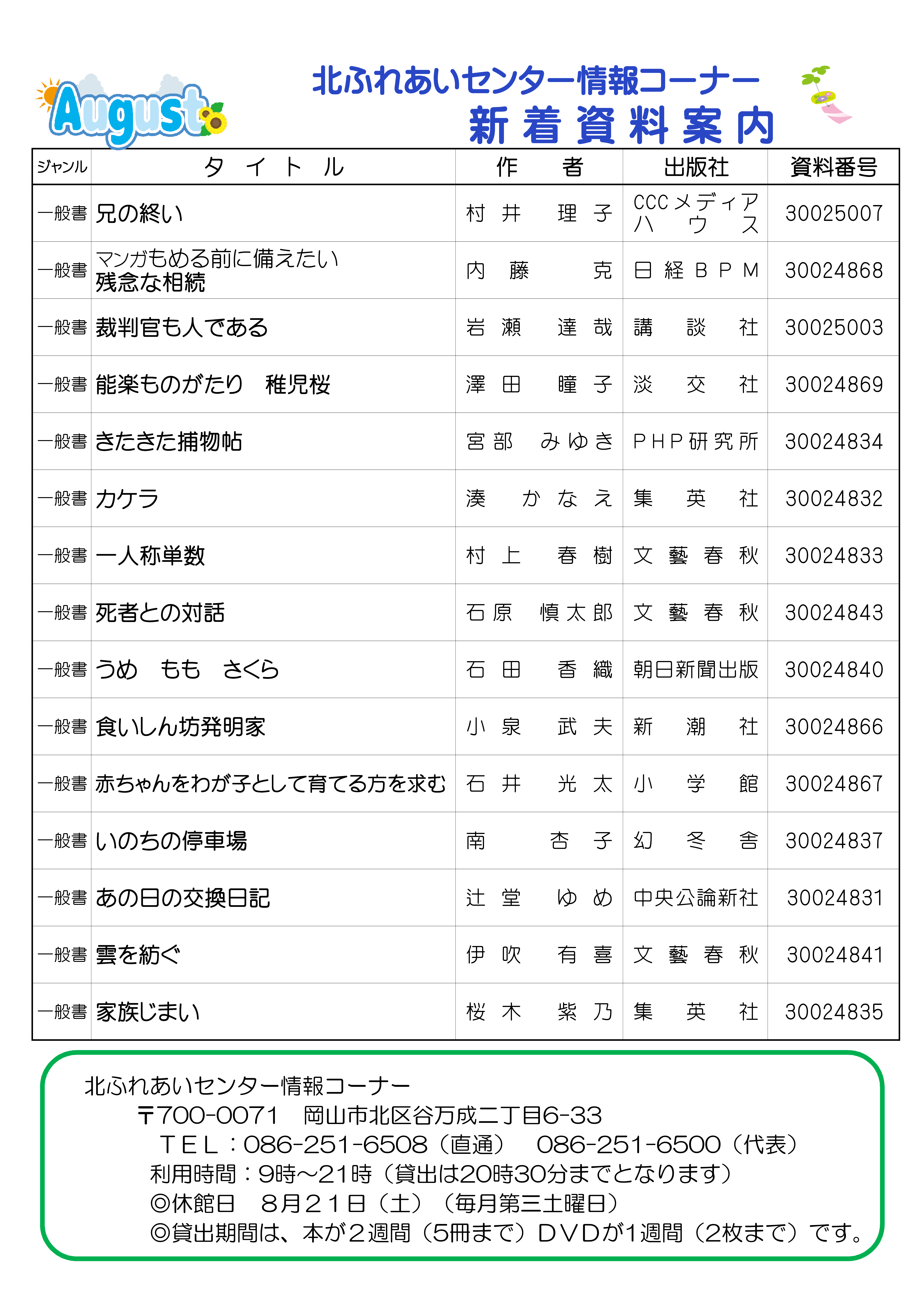 8月新着その2