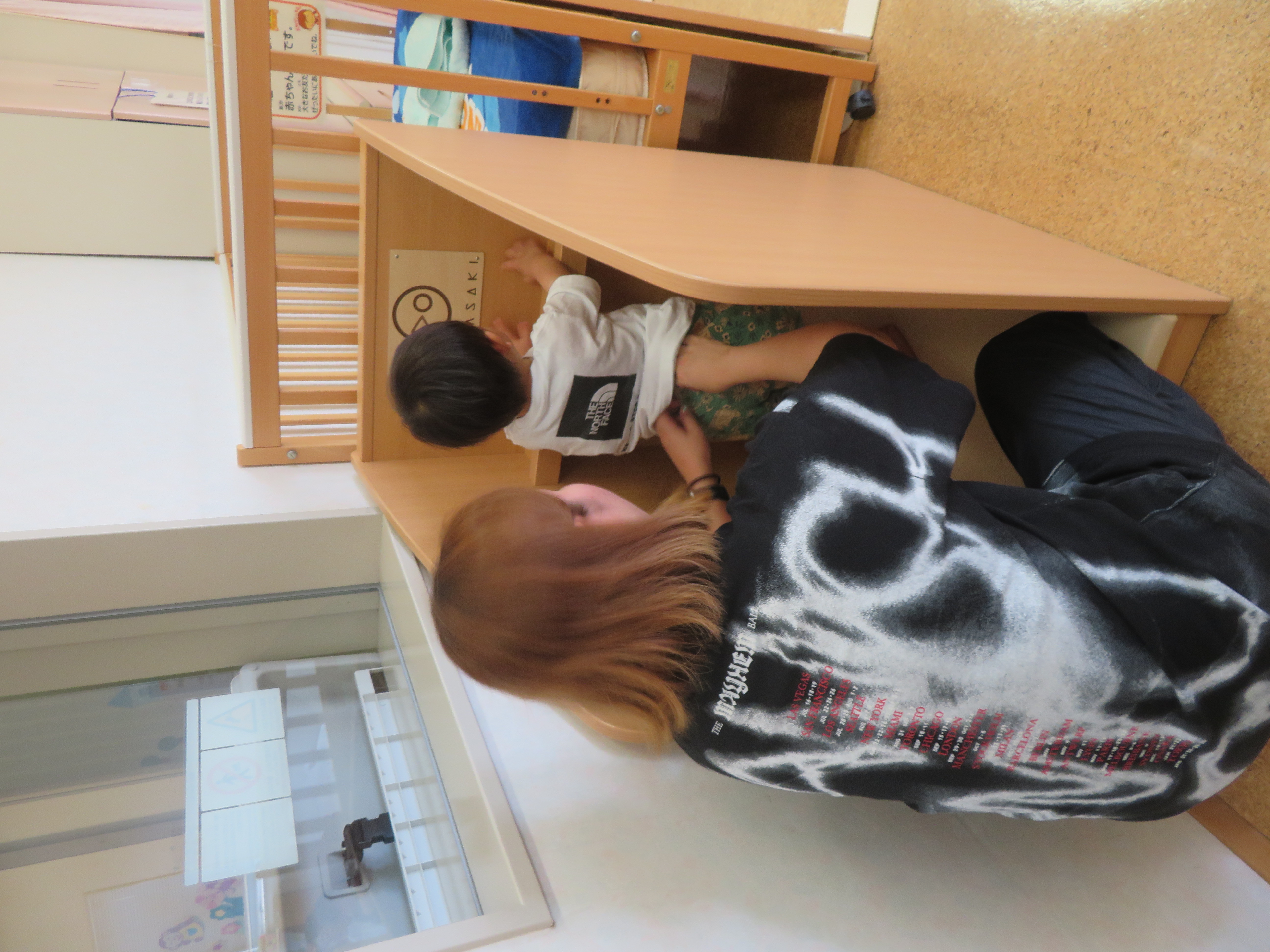 おむつ交換台スタンドタイプ使用例写真