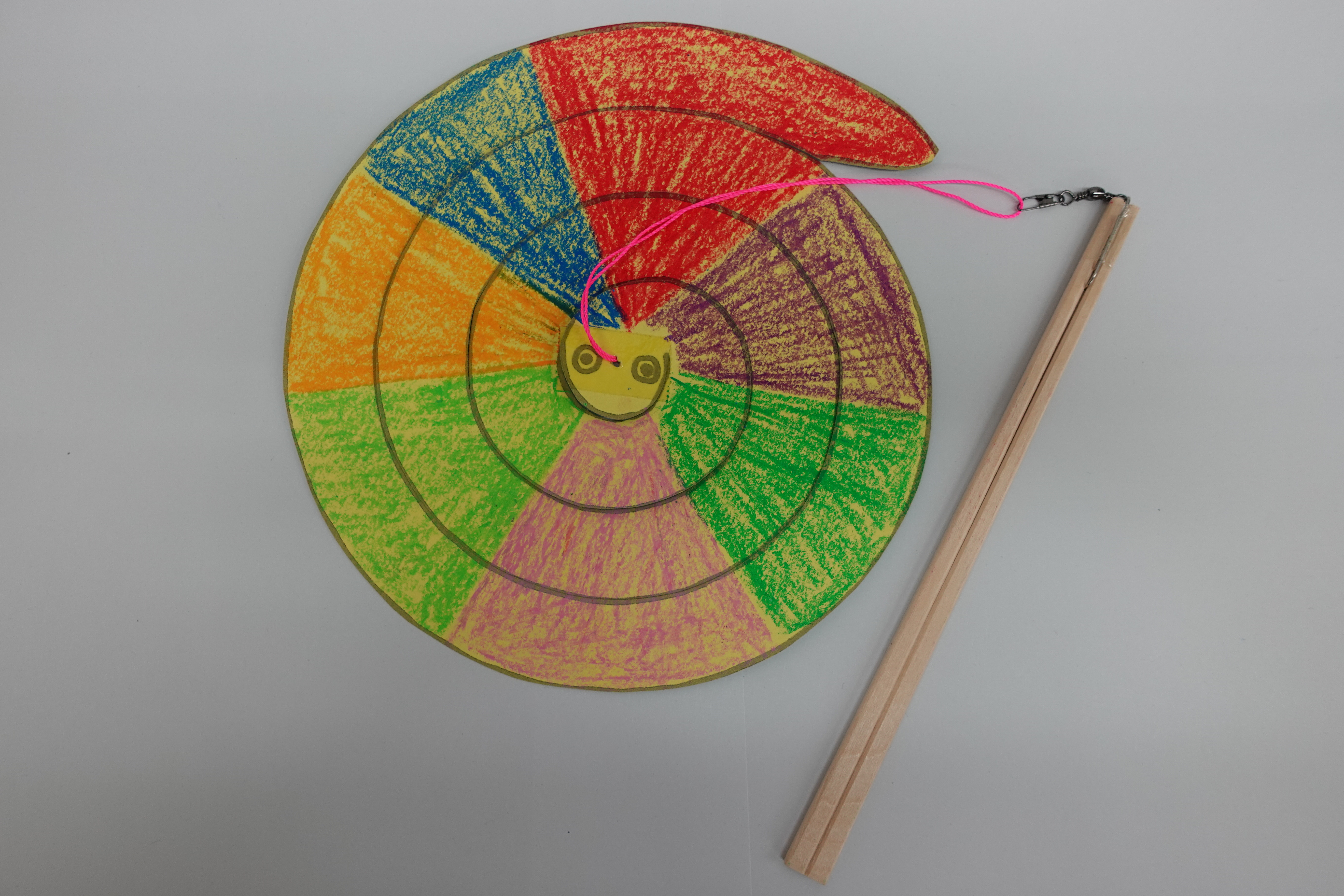 くるくるへびの作成例