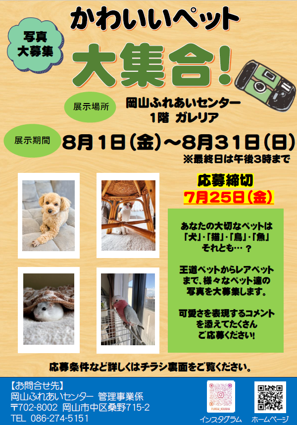 かわいいペット大集合！ちらし