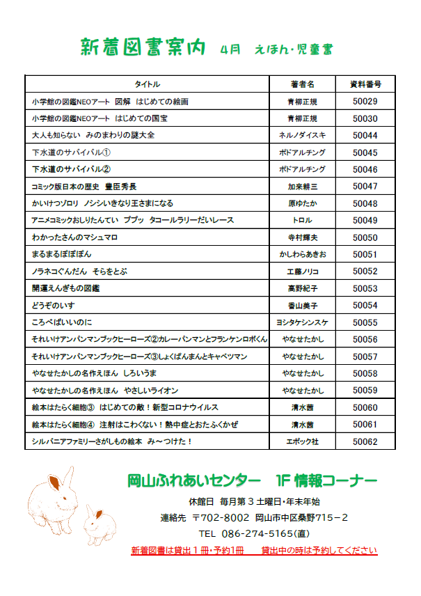 令和8年4月新着図書案内2