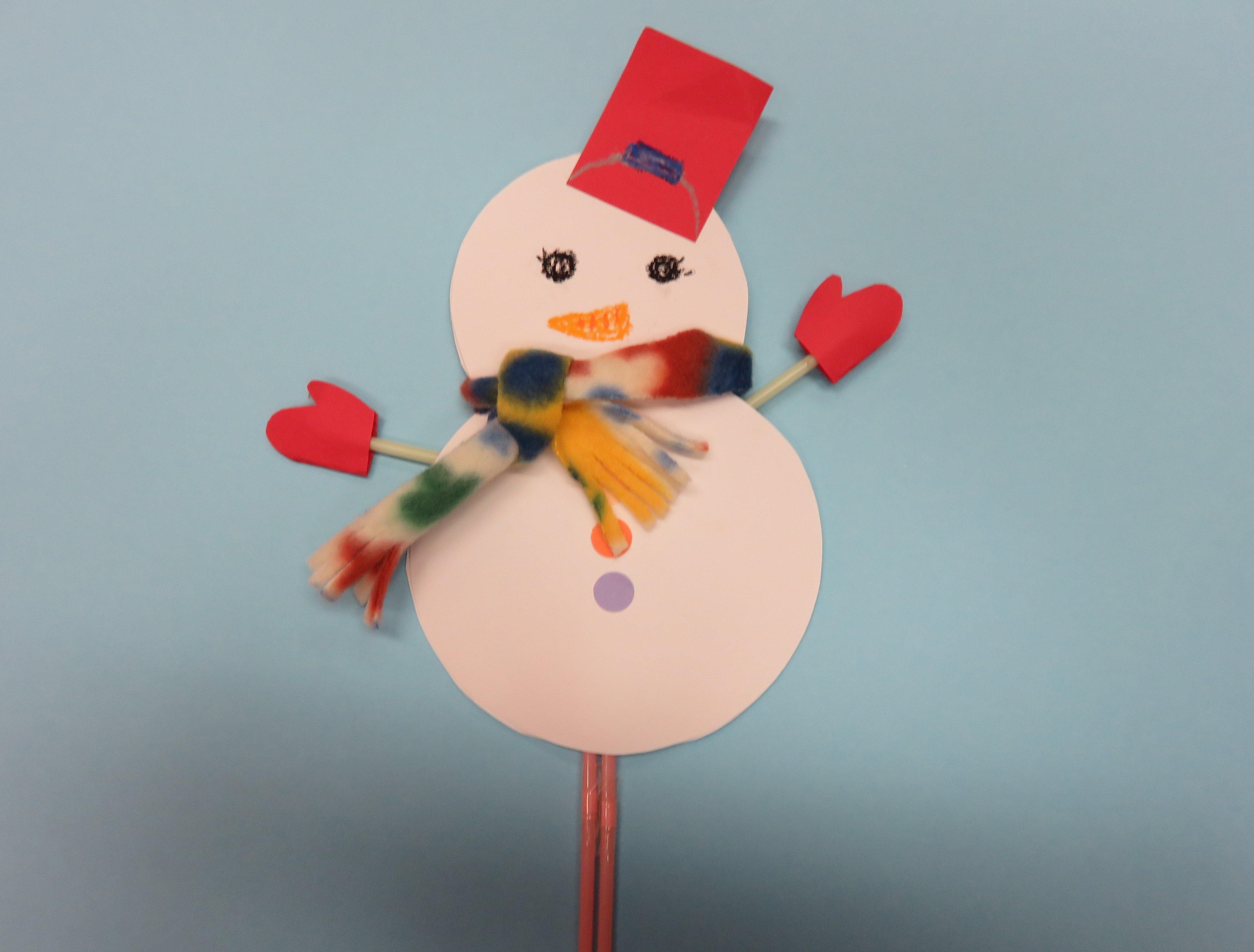 雪だるま工作のイメージ写真