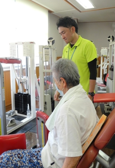 個別の運動指導の様子